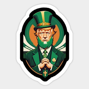 Irish The Donald Saint Patrick's day Sticker